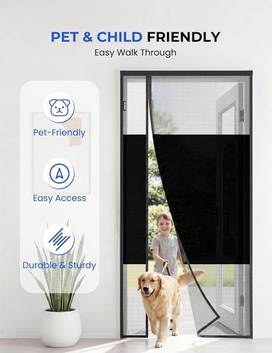 Magnetic fly screen door - fly, 80
