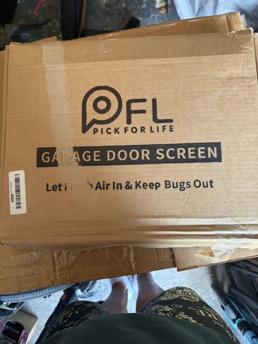 Garage door screen 7 h - screen, 16'