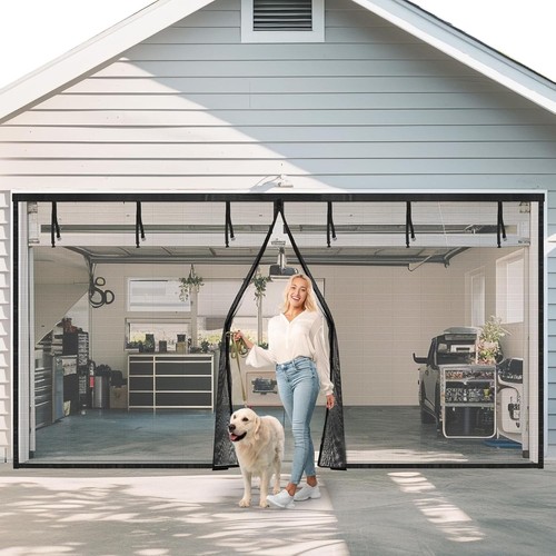 Magnetic garage door screen - garage,