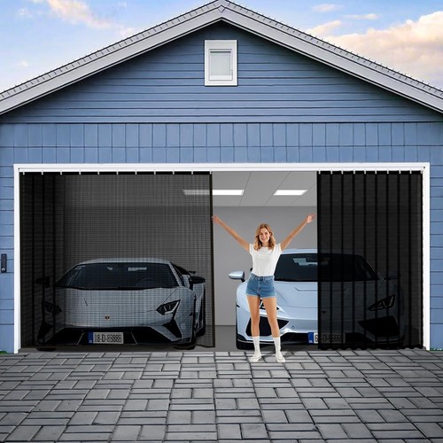 Sliding garage door - sliding, screen
