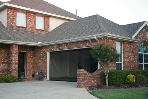 Snap garage door screen 14 - on,