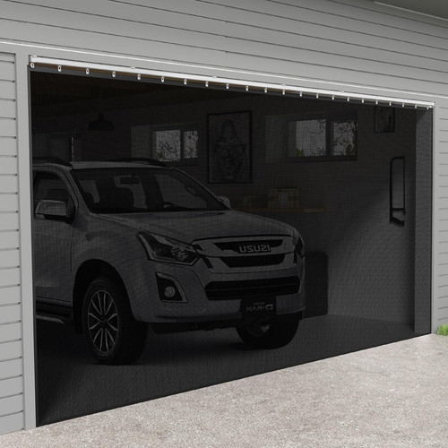 Sliding garage door screen - door,