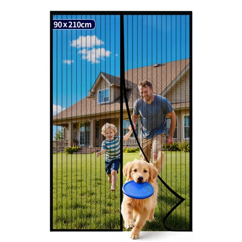 Kitsure magnetic fly screen - fly,
