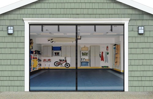 Magnetic garage door - garage,