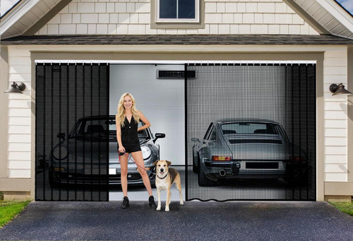 Sliding garage door screen - door, 2