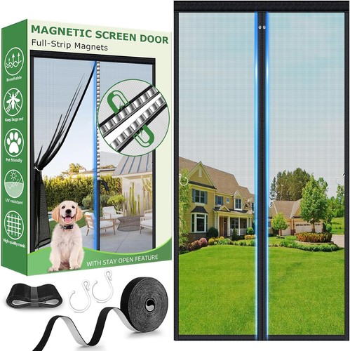 Magnetic fly screen door - magnetic, with