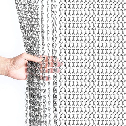 Aluminium chain curtain - aluminium,