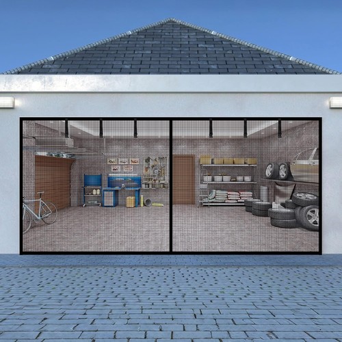 Garage door screen - garage, car