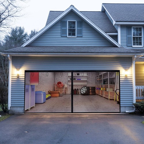 Garage insulated door curtain - garage,