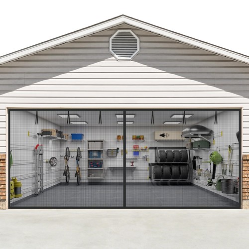Garage door screen for car - for, 1