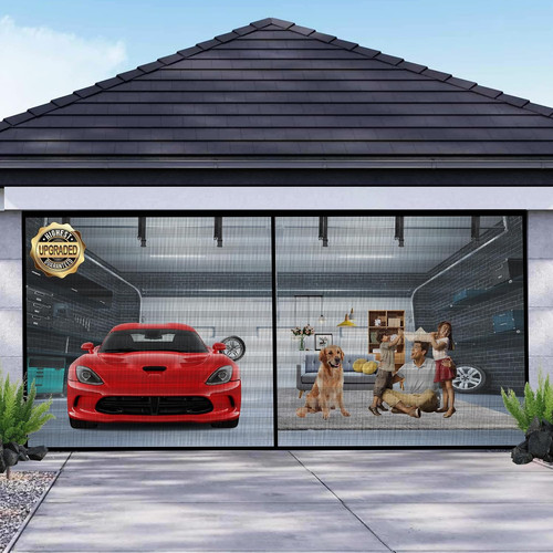 Garage door screen for car - door,