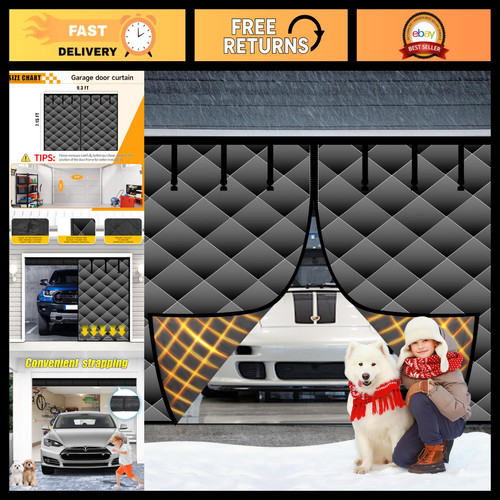 Magnetic garage door screen - door,