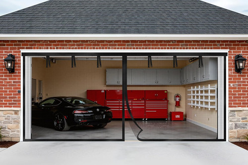 Garage door screen car - door, screen,