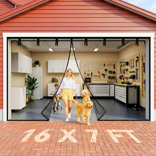 Garage door screen - door,